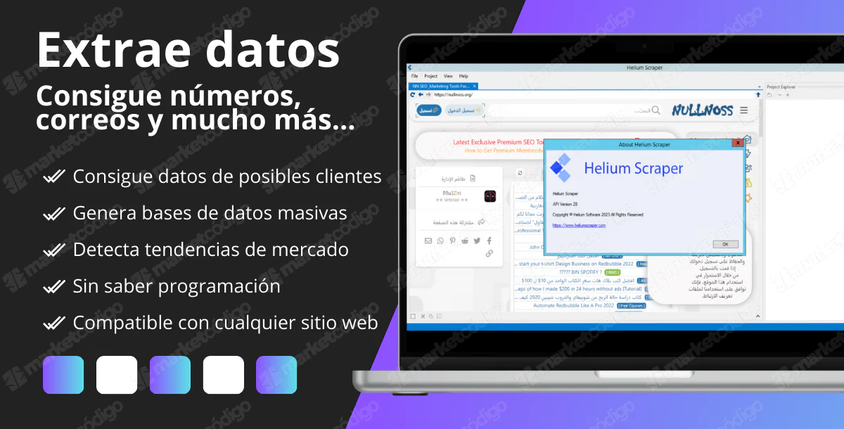 Helium Scraper: ¡La Herramienta Definitiva para Extraer Datos y Generar Ventas!